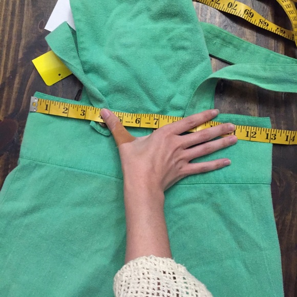 Vintage green bell bottom overalls coveralls XXS - Picture 8 of 16